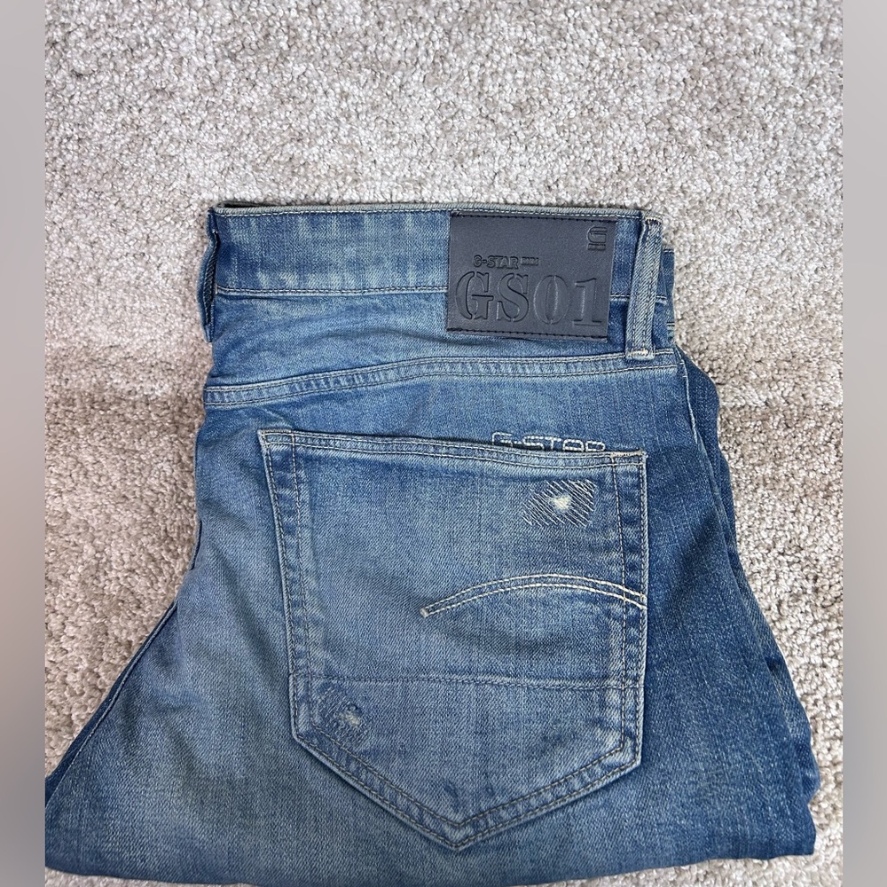 G-Star Raw 3301 Slim Blue Denim Jeans Men’s 34x32 NWOT